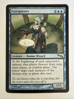 MTG Fatespinner Mirrodin 36/306 Rare Blue Wizard - Image 1