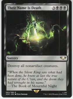 Their Name Is Death 62 Universes Beyond: Warhammer 40,000 Magic: Gathering NM - Image 1