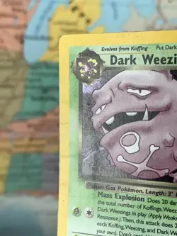 SHIPS SAME DAY Pokemon Card Dark Weezing 14/82 Holo Team Rocket Grass Type Rare - Image 3