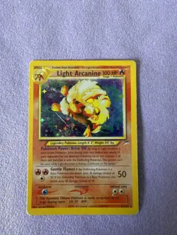 Light Arcanine 12/105 Neo Destiny Holo Rare Unlimited Pokemon Card 100 HP Card - Image 3