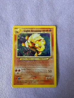 Light Arcanine 12/105 Neo Destiny Holo Rare Unlimited Pokemon Card 100 HP Card - Image 4