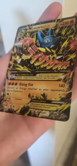 Pokemon TCG M Lucario EX Holo Ultra Rare Card 55/111 - Image 2