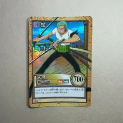 Zoro - C492 Holo - One Piece Hyper Battle Carddass Vintage Card 2002 B270 LL - Image 1