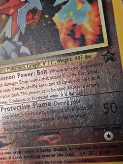 Entei- 34 Black Star PROMO Cosmic Reverse Holo Vintage 2001 Pokemon Card (MP) - Image 5