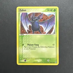 Zubat 88/113 2005 EX Delta Species Pokemon Card TCG Nintendo Komiya Art (2) - Image 1