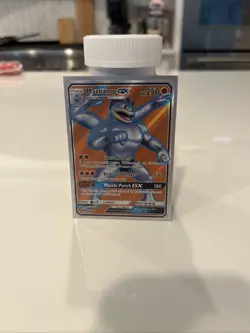 Pokemon TCG Machamp GX Holo Full Art Ultra Rare Card Burning Shadows 135/147 - Image 1