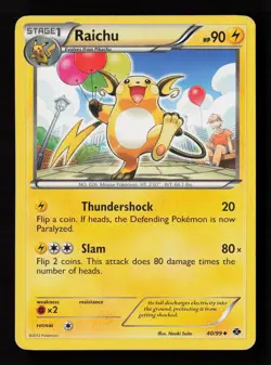 Raichu 40/99 Next Destinies Pokemon Card - Image 1