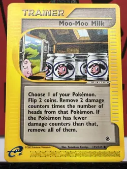 Moo-Moo Milk 155/165 Expedition E-Reader Regular Pokemon Card - Image 3