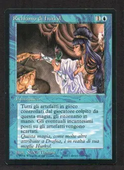 MtG Hurkyl's Recall Richiamo di Hurkyl (Foreign Black Bordered) ITA - Image 1
