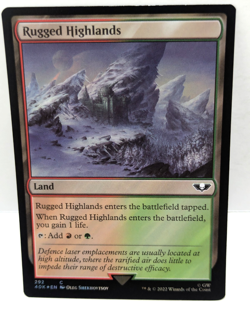Rugged Highlands - Warhammer 40,000 - Surge Foil - Common - Land - Mtg - 40k 292 - Image 1
