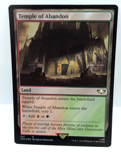Temple of Abandon -Warhammer 40,000 -Surge Foil -Uncommon -Land -Mtg -40k 297 - Image 1