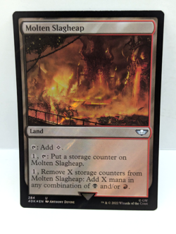 Molten Slagheap - Warhammer 40,000 - Surge Foil - Uncommon -Land - Mtg - 40k 284 - Image 1