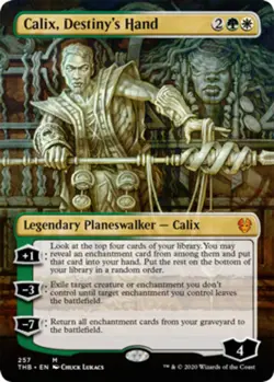 MTG - Calix, Destiny's Hand - Foil - Borderless - Theros Beyond Death - NM, Engl - Image 1