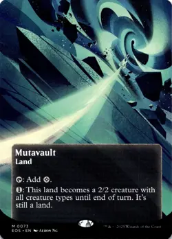 Mutavault (0073) (Borderless) 73 M Edge of Eternities: Stellar Sights NM MTG - Image 1