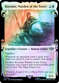 Magic The Gathering MTG BOROMIR, WARDEN OF THE TOWER FOIL The Lord of the Rings - Image 1