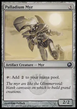 MTG PALLADIUM MYR EXC - MYR DI PALLADIO - SOM - MAGIC - Image 1
