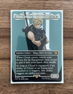 Cloud, Midgar Mercenary - Borderless - Final Fantasy - #0375 - MTG English - Image 1