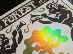 MTG Forest (SLD 0892) Secret Lair Drop (Bonus Land) Rainbow Foil - Image 2