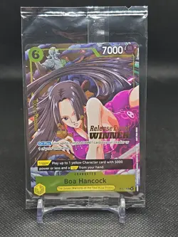 One Piece Card Game Boa Hancock Pre-Release Event Winner P-115 Near Mint Sealed - Image 1