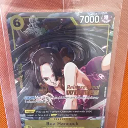 One Piece Card Game Boa Hancock Pre-Release Event Winner P-115 Near Mint Sealed - Image 3
