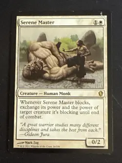 1x Serene Master (20) Commander 2013 MP MTG Magic the Gathering x1 MKE - Image 1