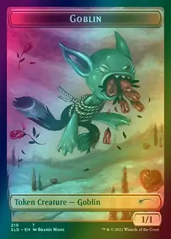 Goblin Token Full Art FOIL | MTG Secret Lair SLD Valentine's Day 2021 - Image 1