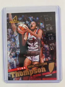 1998 Pinnacle WNBA Tina Thompson Arena Collection Rare Parrallel SP - Image 1