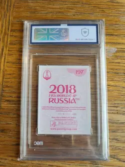 RARE PINK BACK, Panini FIFA World Cup 2018 Kylian Mbappe France Sticker MGC 9 - Image 2