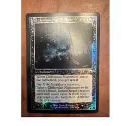Magic The Gathering Chthonian Nightmare Foil Enchantment Black 406 MTG NM - Image 1