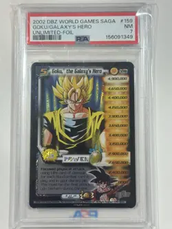 DBZ CCG DRAGON BALL Z Goku the galaxy's hero Limited NM PSA 7 - Image 1