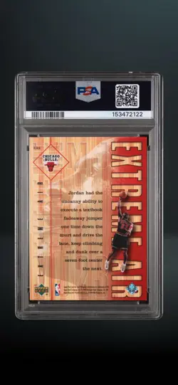 Upper Deck 1999 Athlete of the Century Michael Jordan Extreme Air #EA8 PSA - Image 2