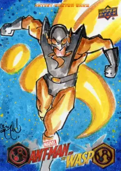 2018 Marvel Ant-Man and the Wasp; Yellow Jacket Sketch by Chris McJunkin (Rare) - Image 1
