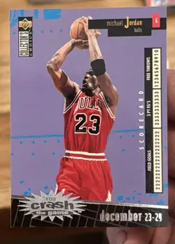 Michael Jordan 1996-97 Upper Deck Collectors Choice You Crash The Game #C30 - Image 2