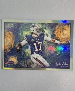 2025 Topps Cosmic Chrome Josh Allen Bills Stars Of The Night #STN-12 SP Insert - Image 1