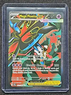 Pokemon Mega Floette ex Card 101/086 Mega Evolution Chaos Rising Full Art (A) NM - Image 1