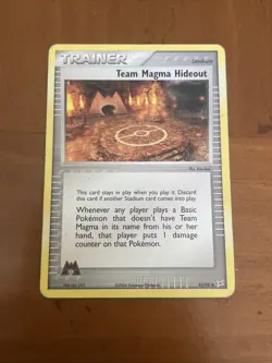 Team Magma Hideout 83/95 Uncommon Team Magma vs Team Aqua MP Pokemon Card - Image 1