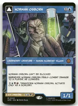 Norman Osborn BORDERLESS M Marvel's Spider-Man 220 MTG NM X1 - Image 1