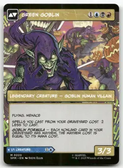 Norman Osborn BORDERLESS M Marvel's Spider-Man 220 MTG NM X1 - Image 2