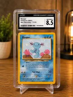 2001 Pokemon Neo Discovery Wooper 71/75 CGC 8.5 NM/MINT+ Vintage Pokemon Card - Image 1