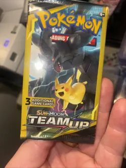Pokemon Sun and Moon Team Up 3 Card Mini Booster Pack - Zekrom/Pikachu - Image 2