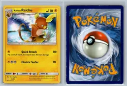 Alolan Raichu (#30 Holofoil) 30/30 Holo SM Trainer Kit Pokemon Card Holo MP - Image 3