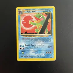 Politoed 27/75 Pokemon TCG Neo Discovery Regular Rare Card MP Condition Koyima - Image 1