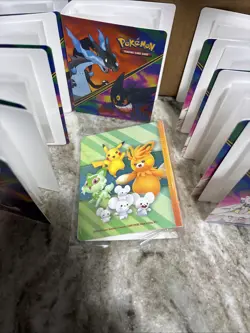 Pokemon Mini Portfolio Lot Of 10 Charizard Gengar Holds 60 Cards. BINDER ONLY!! - Image 2
