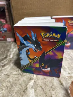 Pokemon Mini Portfolio Lot Of 10 Charizard Gengar Holds 60 Cards. BINDER ONLY!! - Image 4