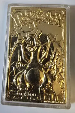 1999 Pokemon Charizard & #150 Mewtwo 23K Gold-Plated Cards Burger King Poke Ball - Image 2