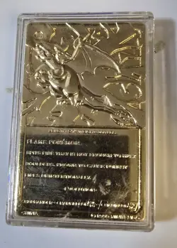 1999 Pokemon Charizard & #150 Mewtwo 23K Gold-Plated Cards Burger King Poke Ball - Image 4