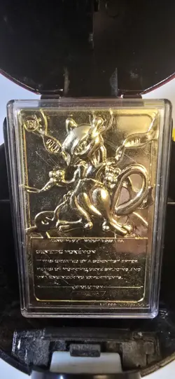 1999 Pokemon Charizard & #150 Mewtwo 23K Gold-Plated Cards Burger King Poke Ball - Image 5