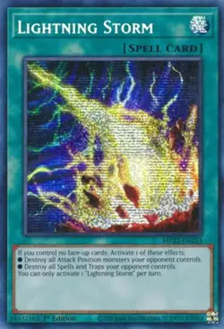 Lightning Storm - MP22-EN253 - Prismatic Secret Rare - 1st Edition NM Yugioh 202 - Image 1