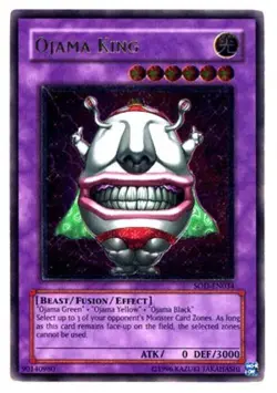 Damaged Ojama King - SOD-EN034 - Ultimate Rare - 1st Edition - YuGiOh - Image 1