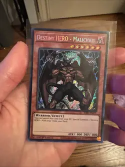 Yugioh! MP Destiny HERO - Malicious - RYMP-EN034 - Secret Rare - Unlimited Editi - Image 1